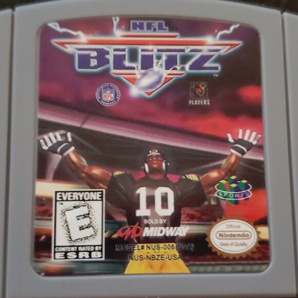 NFL Blitz Video Game Nintendo 64 N64 - Picture 1 of 14
